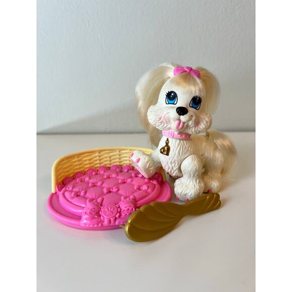 Fisher Price Snap 'n Style Pets Ginger Shih-Tzu Dog Breed White Fisher Price Toy - Picture 1 of 12